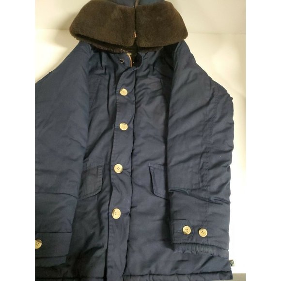 Penfield Trailwear Hooded Hudson Wax Cloth Size Medium Navy Blue - Picture 3 of 12